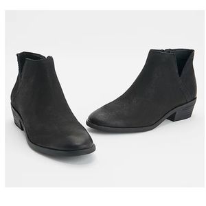 frye & co. Leather Colorblock Booties - Caden black